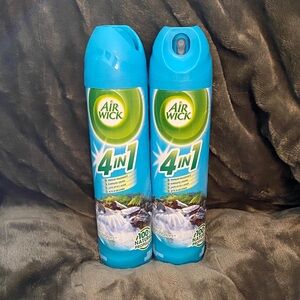 Air Wick 4 in 1 Fresh Waters Air Freshener 8 oz Lot of 2 new old stock